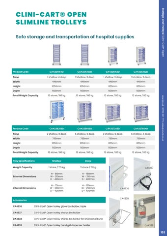 Ocura Healthcare 2026/27 收纳 and Trolleys Section 第 9 页