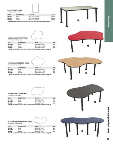ShopBrodart US Desks and Tables 电子版 家具目录 第 11 页
