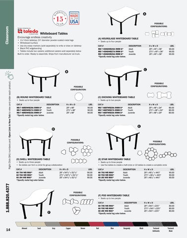 ShopBrodart US Desks and Tables 电子版 家具目录 第 14 页