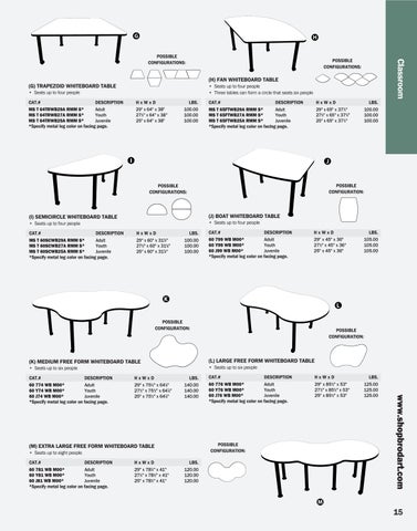 ShopBrodart US Desks and Tables 电子版 家具目录 第 15 页