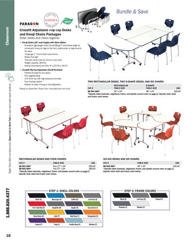 ShopBrodart US Desks and Tables 电子版 家具目录 第 18 页