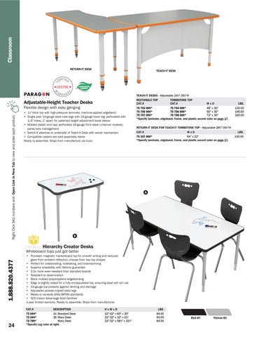ShopBrodart US Desks and Tables 电子版 家具目录 第 24 页
