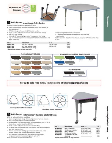 ShopBrodart US Desks and Tables 电子版 家具目录 第 7 页