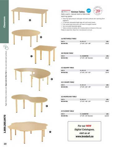 ShopBrodart CAN Desks and Tables 电子版 家具目录 第 10 页
