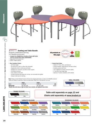ShopBrodart CAN Desks and Tables 电子版 家具目录 第 14 页