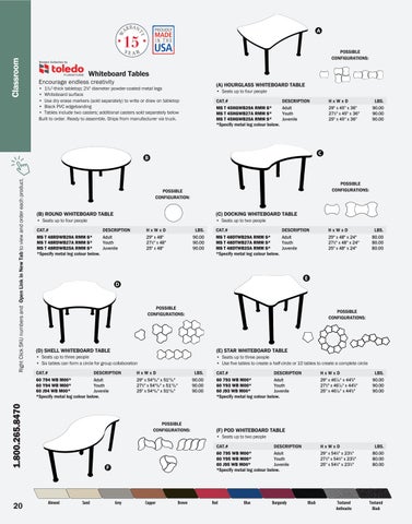 ShopBrodart CAN Desks and Tables 电子版 家具目录 第 20 页
