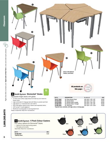 ShopBrodart CAN Desks and Tables 电子版 家具目录 第 6 页