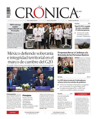 La Crónica de Hoy 31-10-2026