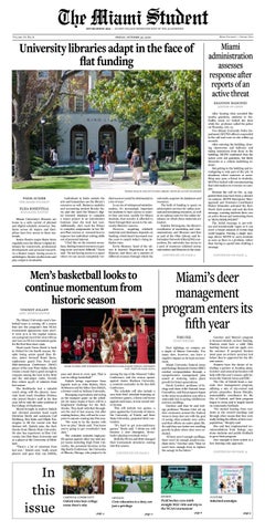 The Miami Student | October 20, 2026